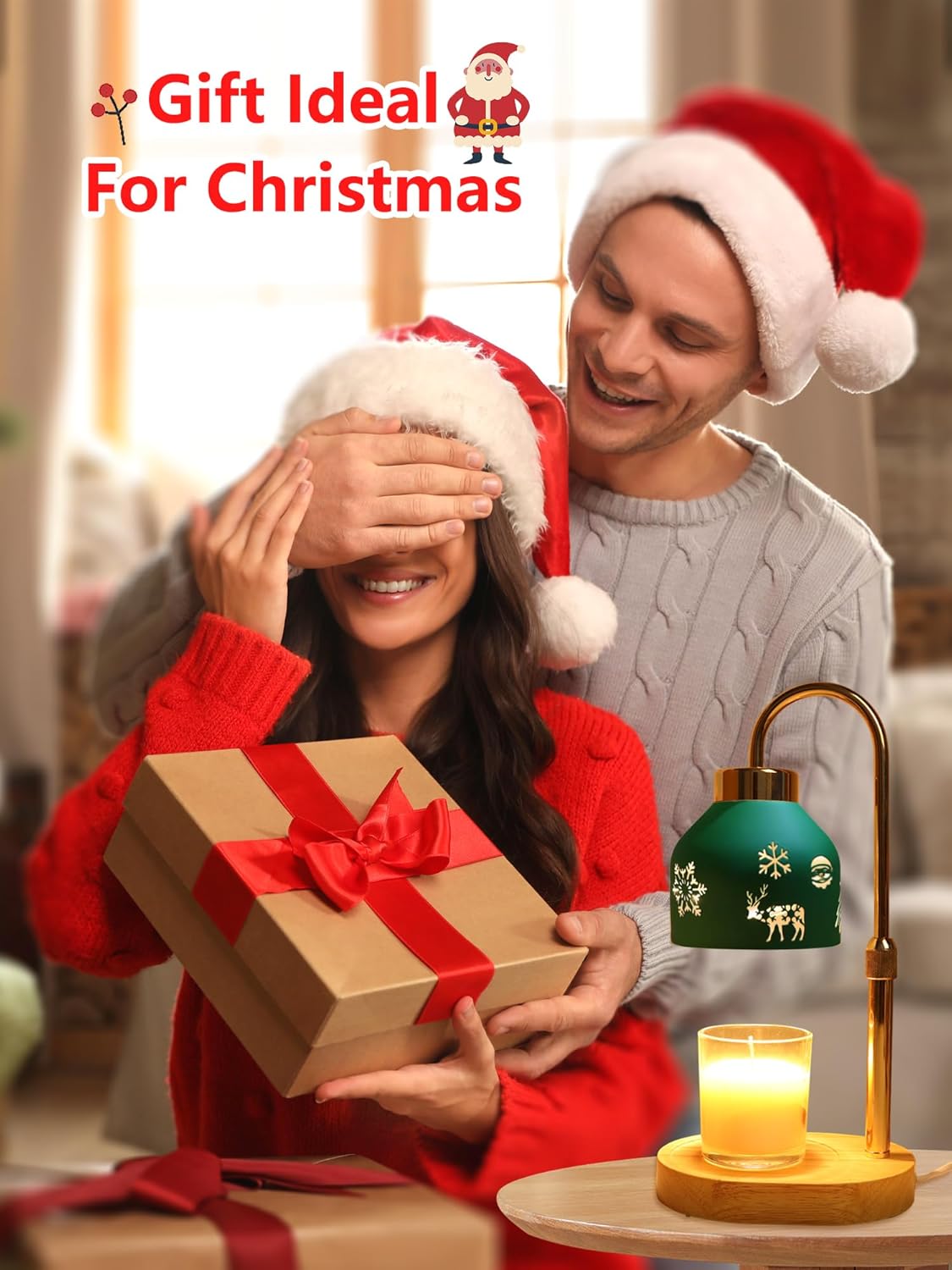 Christmas candle warmer lamp