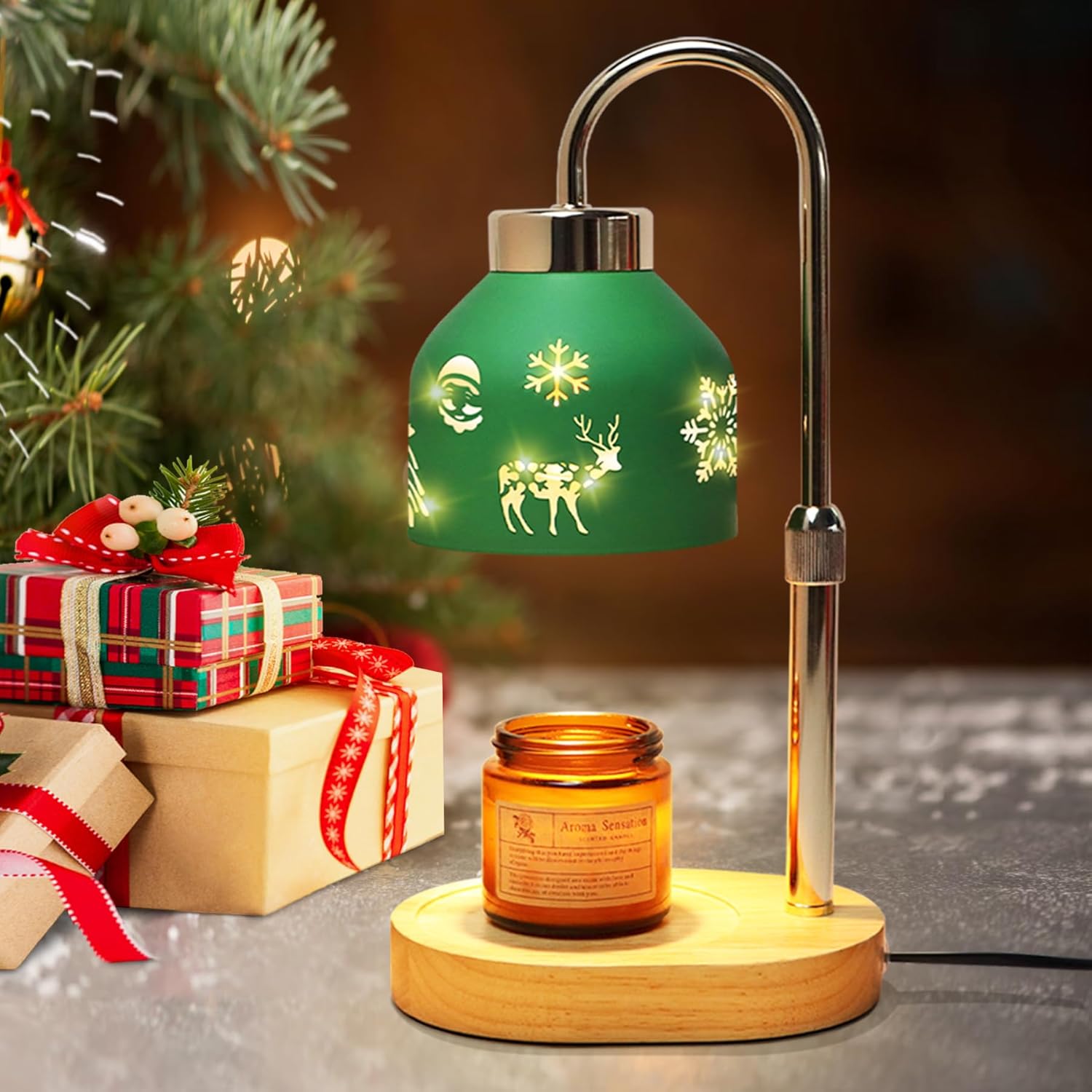 Christmas candle warmer lamp