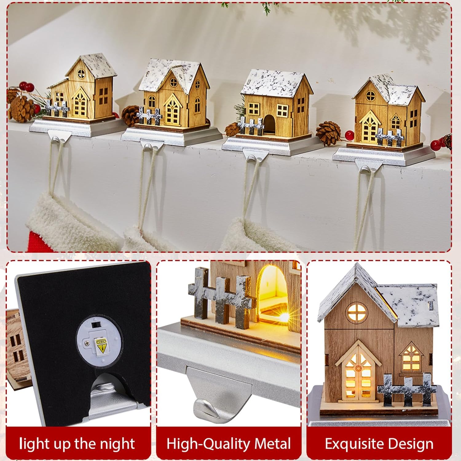 Wood frame house light